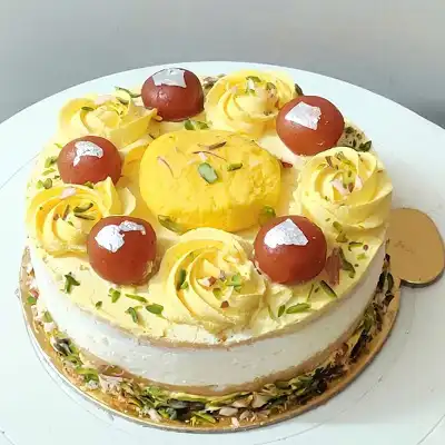 Rasmalai Gulab Jamun Cake