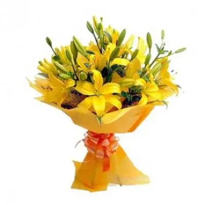 Yellow Lily Bouquet