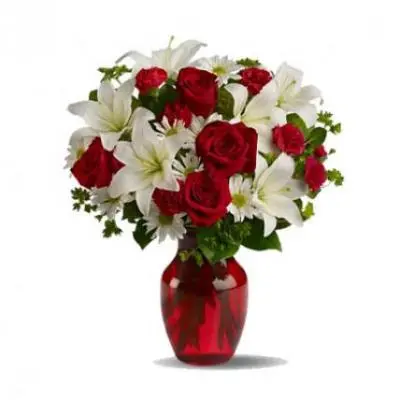 Lilies & Roses Vase