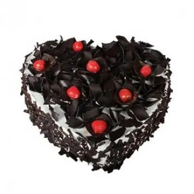 Heart Shape Black Forest Cake Heart Shape Black Forest Cake