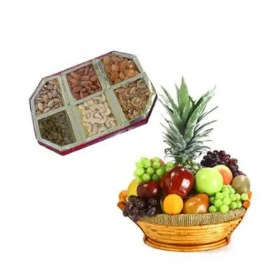 Fresh Fruits With Dry Fruits