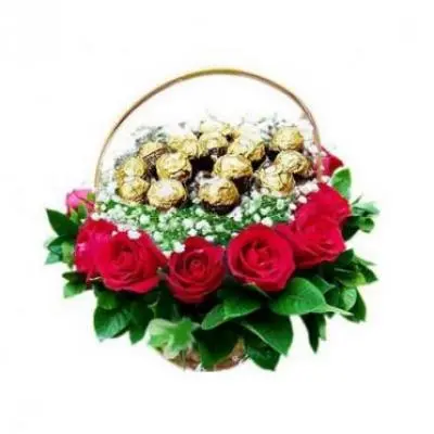 Ferrero Rocher In Roses Basket