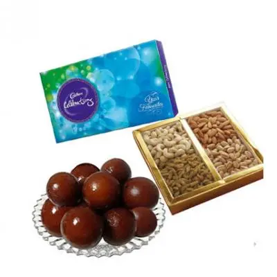 Gulab Jamun, Dry Fruits With Chocolates