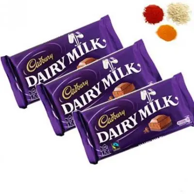 Bhai Dooj Rolli Tikka With Cadbury Dairy Milk Chocolates