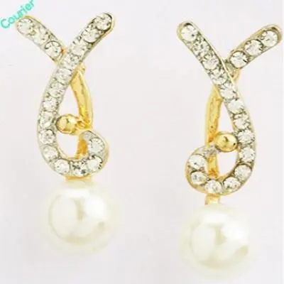 Pearl Diamond Earings- Earf91509