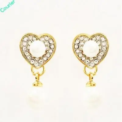 Heart Pearl Earings