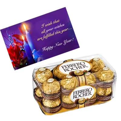 New Year Card With Chocolates