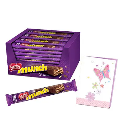 Munch Chocolate Hamper With Card