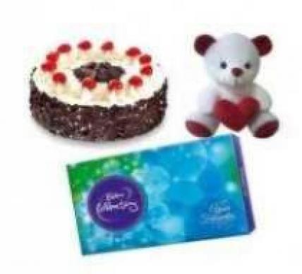 Cake, Chocolate With Teddy Cake, Chocolate With Teddy