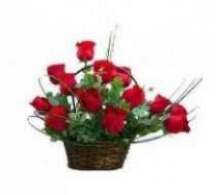 Red Roses Basket Red Roses Basket