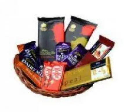 Basket Of Indian Chocolates Basket Of Indian Chocolates