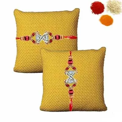 Pair of Diamond Rakhi