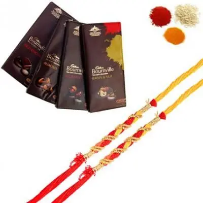 Set of Rakhi with Bournville Chocolates