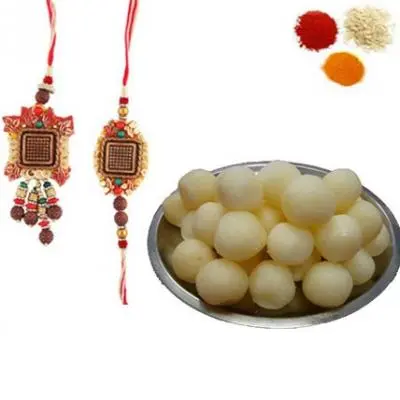 Bhaiya Bhabhi Rakhi with Rasgulla