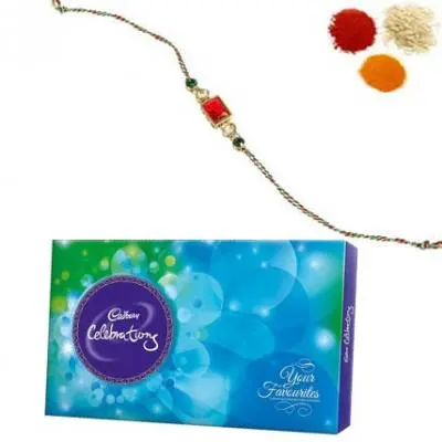 Rakhi Stone with Cadbury Celebration