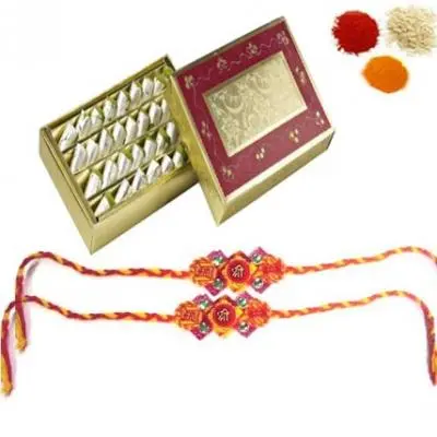 Rakhi with Kaju Roll