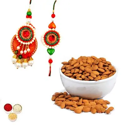 Bhai Bhabhi Rakhi with Almonds