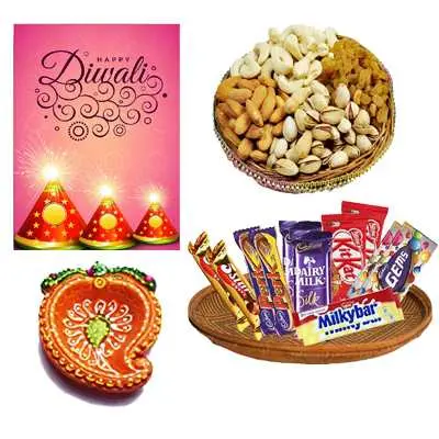 Diwali Dry Fruits and Chocolates Hamper