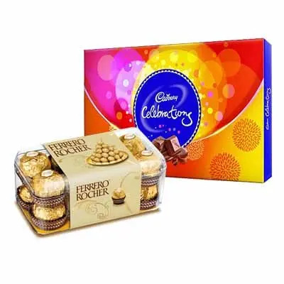Ferrero Rocher with Cadbury Celebration Ferrero Rocher with Cadbury Celebration