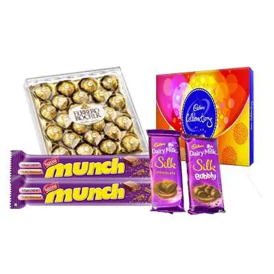 Ferrero Rocher, Cadbury Celebration, Munch & Dairy Milk