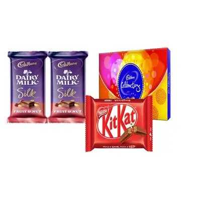 Cadbury Celebration with Kitkat and Silk Fruit & Nut