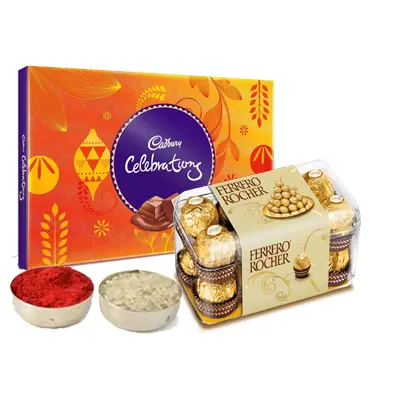 Cadbury Celebration with Ferrero Rocher & Roli Chawal