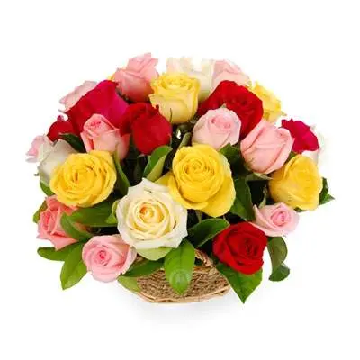 Mix Roses Basket