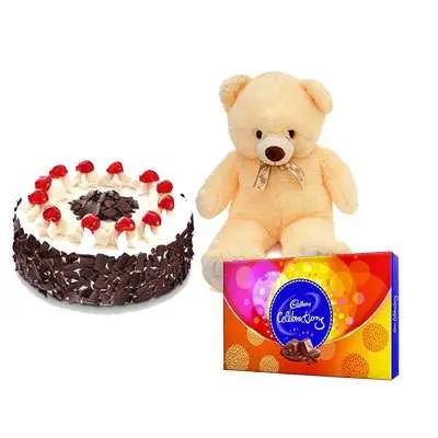 Cake, Chocolate With Teddy