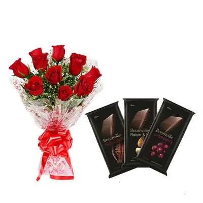 Red Roses With Bournville