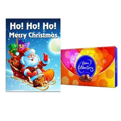 Christmas Greeting Card with Cadbury Celebration