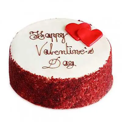 Happy Valentine Red Velvet Cake