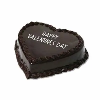 Valentine Chocolate Heart Shape Cake