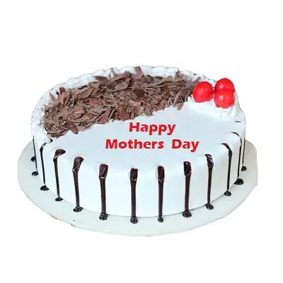 Mothers Day Snowy Black Forest Cake