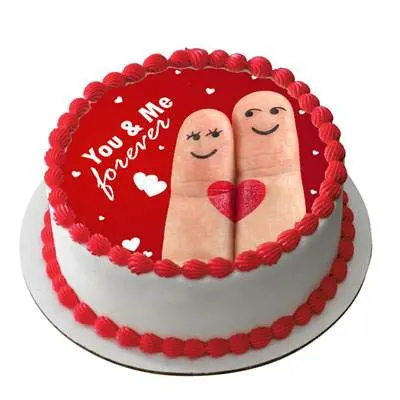 Happy Anniversary You & Me Cake