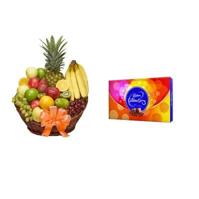 Fruit Basket with Celebration