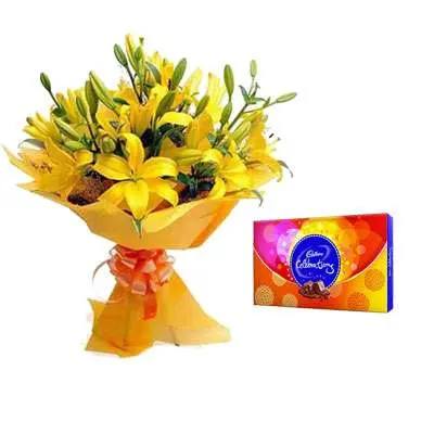 Yellow Lily & Celebration