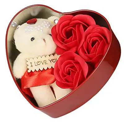 Teddy Roses in Box