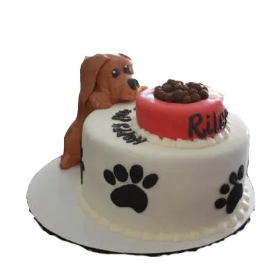 Puppy birthday cake