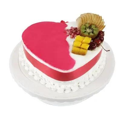 Heart Shape Pineapple Fruit Cake