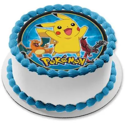 Pineapple Pokemon Round Cake