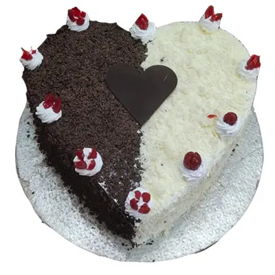 Eggless Tempting Duel Forest Cake