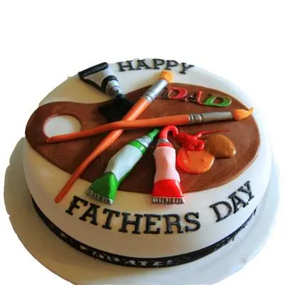 Happy Fathers Day Fondant Cake