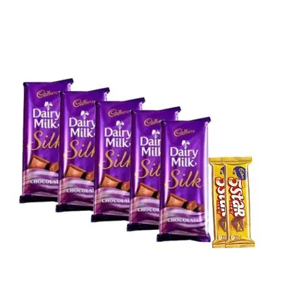 Cadbury Dairy Milk Silk with 5 Star Chocolates