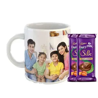 Photo Mug with Dairy Milk Silk Roasted Almonds