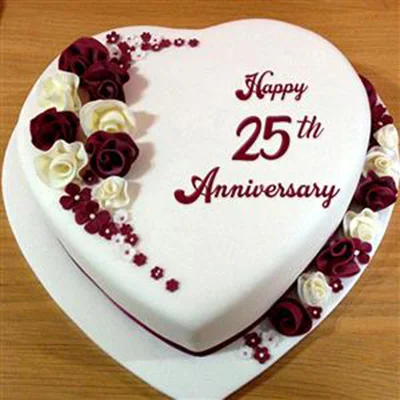 25th Anniversay Cake