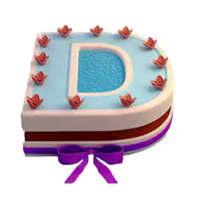 Letter D Cake