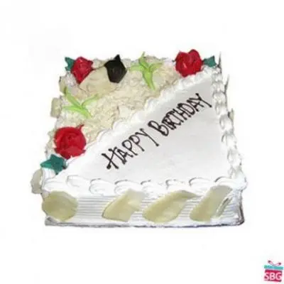Eggless White Forest Cake